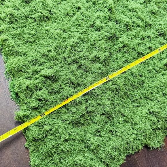 NEW ANTHROPOLOGIE TERRAIN Green Faux Moss Floral Plant Sheet Mat Rug DIY Decor - Picture 12 of 15